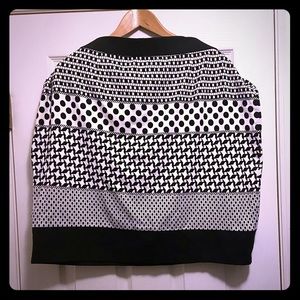 Cato’s Black & White Print Skirt